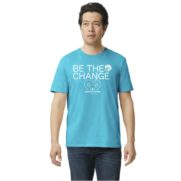 Be the Change Tshirt Blue